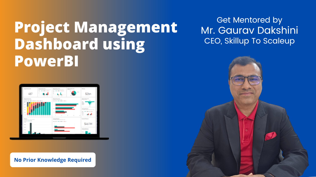 Project Management Dashboard using Power BI