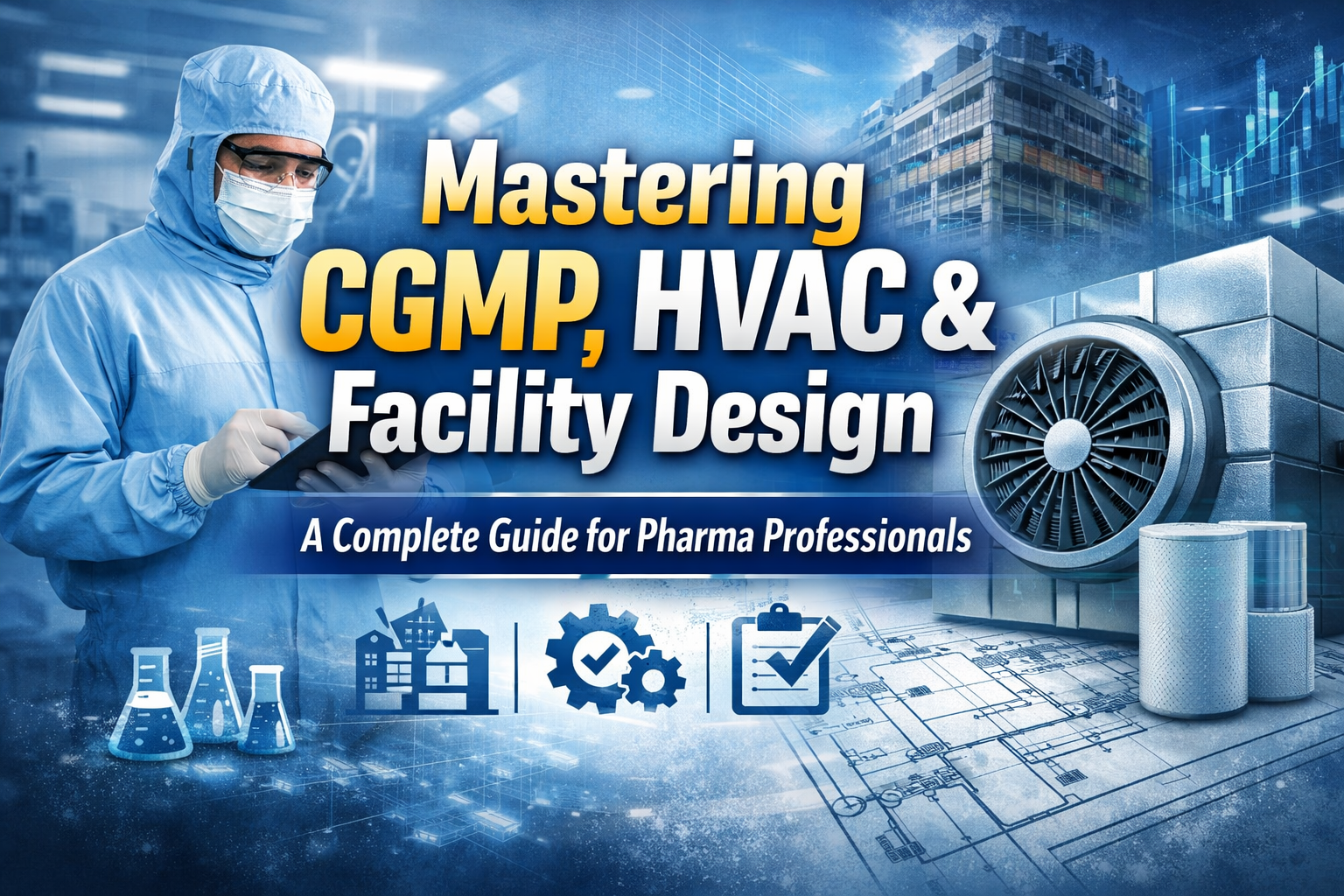 Pharma cleanroom HVAC airflow design